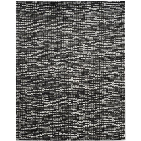 Flowers First 8 x 10 ft. Porcello Power Loomed Area Rug, Light Grey & Charcoal - Large Rectangle FL1874470